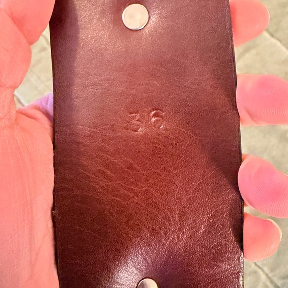 Turquoise and Silver Leather Belt - Picture 8 of 10